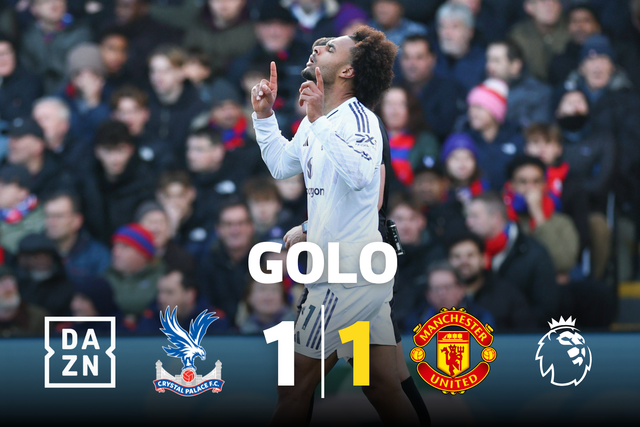 O grande golo de Zirkzee que deu o empate ao United no Selhurst Park