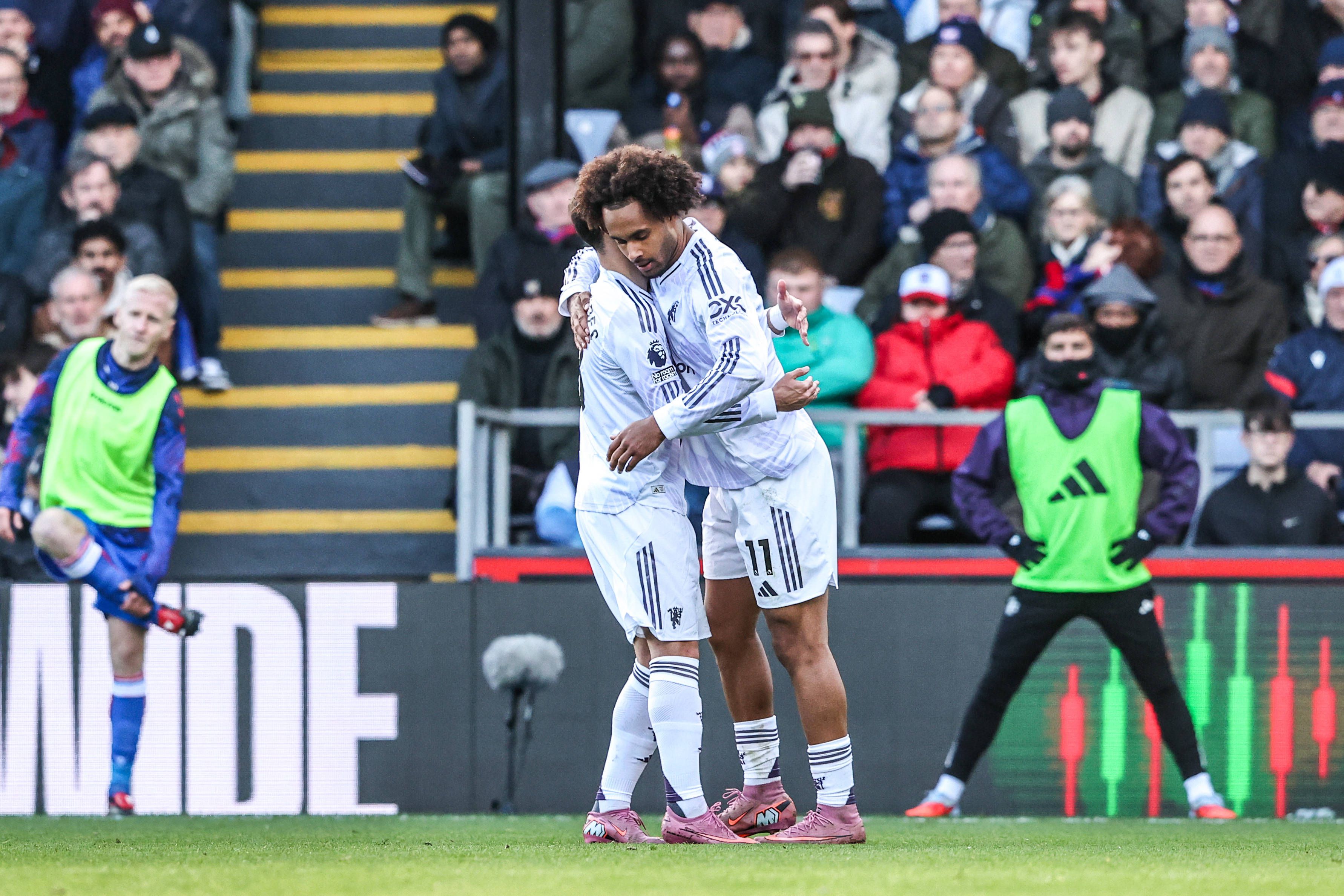 Zirkzee no Crystal Palace-Manchester United — Foto: IMAGO