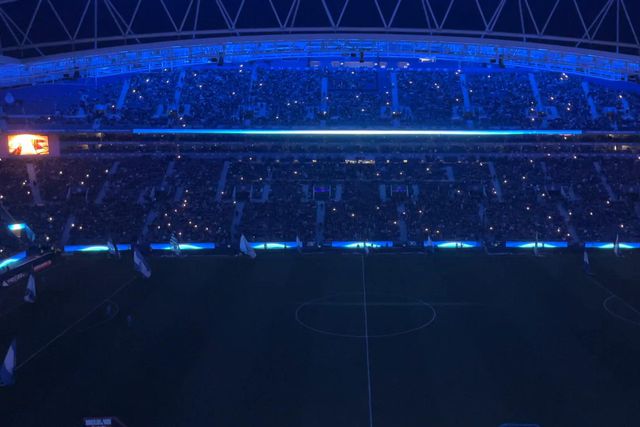 Luzes (novas) e... ação! Dragão com um novo espetáculo na apresentação das equipas