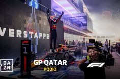 O pódio do GP do Qatar