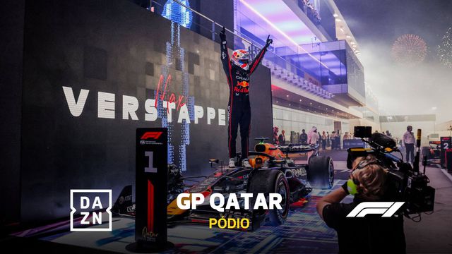 O pódio do GP do Qatar
