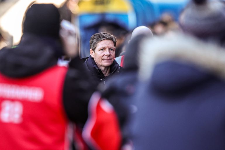 Oliver Glasner no Crystal Palace-Manchester United — Foto: IMAGO