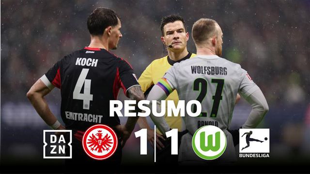 Eintracht Frankfurt resgata um ponto aos 90' contra aflito (resumo)