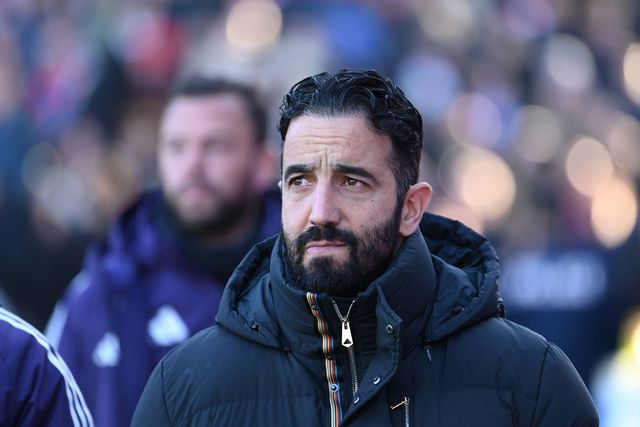 Ruben Amorim no Crystal Palace-Manchester United — Foto: IMAGO