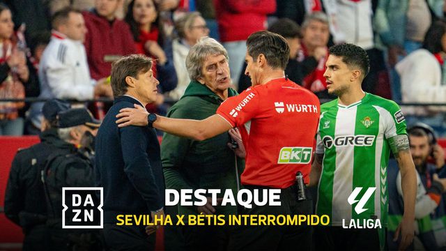 Dérbi de Sevilha foi interrompido aos 88'... por causa de uma garrafa de água