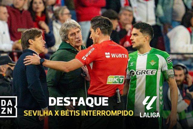 Dérbi de Sevilha foi interrompido aos 88'... por causa de uma garrafa de água