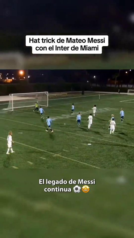 Filho de Messi faz hat-trick pelo Inter Miami