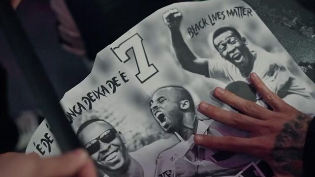 A incrível tatuagem de Vini. Jr com várias lendas do desporto