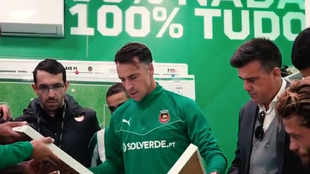 Plantel do Rio Ave solidário com luto do capitão Vítor Gomes