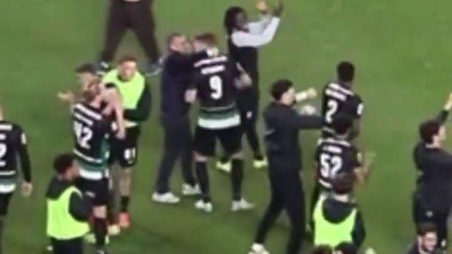 Sporting: Aquele abraço entre Rui Borges e Gyokeres