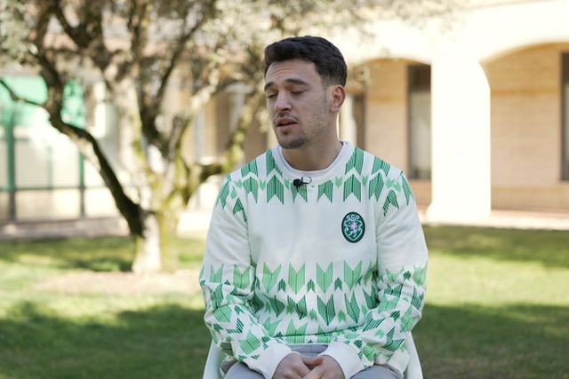 Pedro Gonçalves falou para A BOLA na Academia de Alcochete