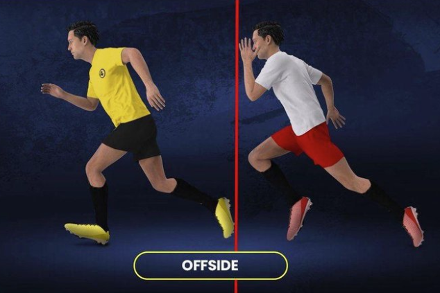 O novo fora de jogo seria assim definido segundo a Lei Wenger (D.R)