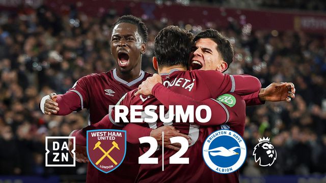 West Ham desperdiça duas vantagens e NES encaixa novo golpe (resumo)