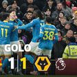O Wolverhampton pressionou e da cabeça de Krejci saiu o empate
