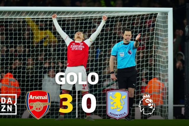 Aston Villa nem respira! Trossard faz mais um para o Arsenal