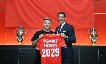 Mercado Benfica: Prestianni até 2029; vai jogar com o 25 para «honrar a história»