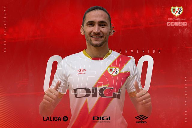 Mercado (oficial): Fenerbahçe empresta Miguel Crespo ao Rayo Vallecano