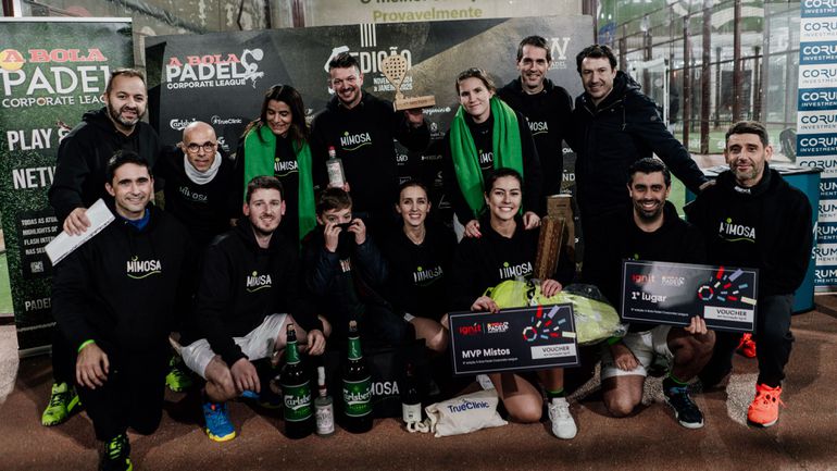 A BOLA Padel Corporate League: SS Montepio e Mimosa Proteína vencem 5.ª edição