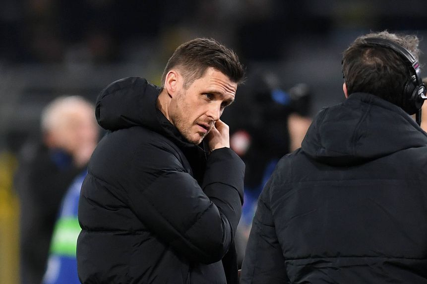 Sebastian Kehl, diretor desportivo do Borussia Dortmund, no jogo com o Shakhtar