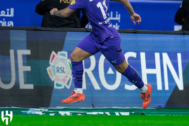 Marcos Leonardo a festejar mais dois golos com a camisola do Al Hilal