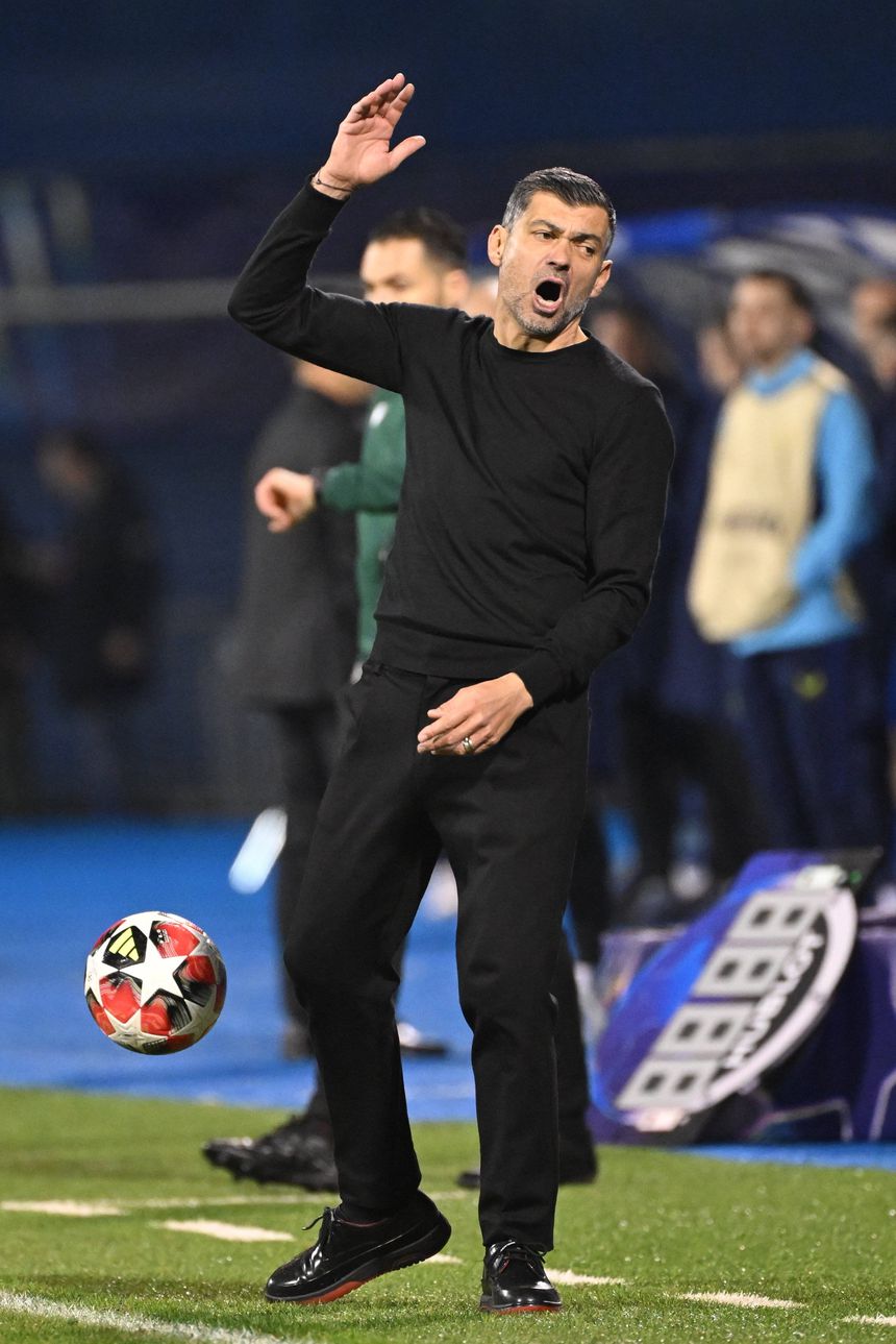 Sérgio Conceição durante a derrota com o Dínamo Zagreb na Liga dos Campeões