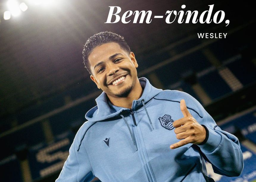 Wesley reforçou Real Sociedad - Foto: Real Sociedad