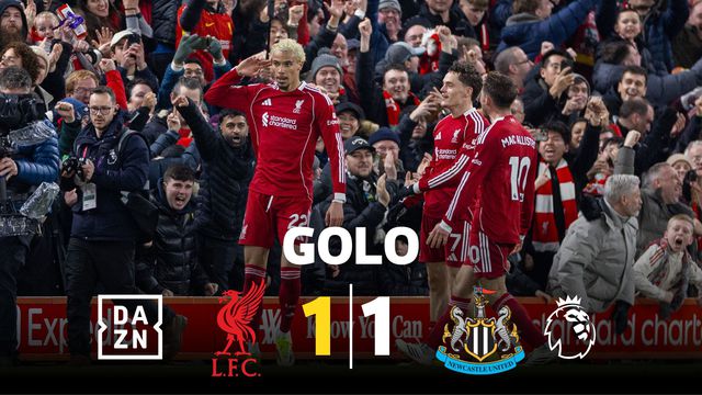 Grande trabalho de Wirtz e Ekitiké faz o empate para o Liverpool