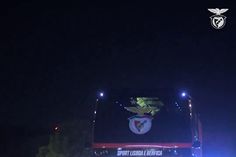 A chegada do Benfica a Tondela