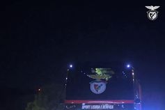 A chegada do Benfica a Tondela