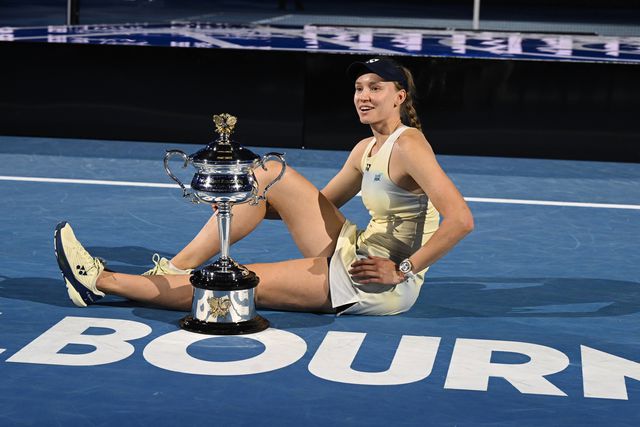 O chorudo prémio monetário de Rybakina após vencer o Open da Austrália