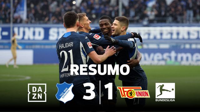 Hoffenheim de Champions verga Union Berlim com 'ajuda' de Diogo Leite (resumo)