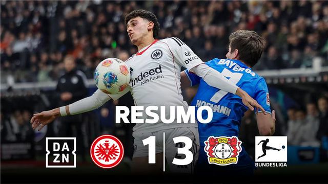 Grimaldo assiste de calcanhar na vitória do Leverkusen em Frankfurt (resumo)