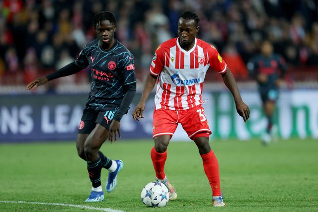 Mahamadou Susoho lançado por Guardiola frente ao Estrela Vermelha, em 2023