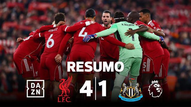 Liverpool começou mal, mas acabou a golear o Newcastle (resumo)