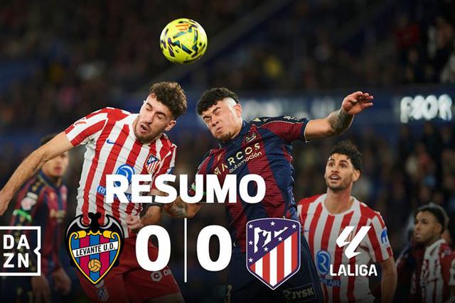Levante de Luís Castro trava Atlético Madrid (resumo)