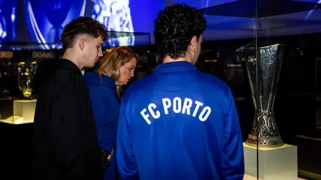 Oskar Pietuszewski no museu do FC Porto