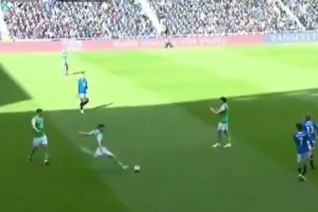 Vídeo: Não vai acreditar no que aconteceu no Rangers-Hibernian