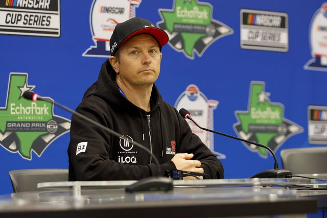 Kimi Raikkonen em conferência de imprensa