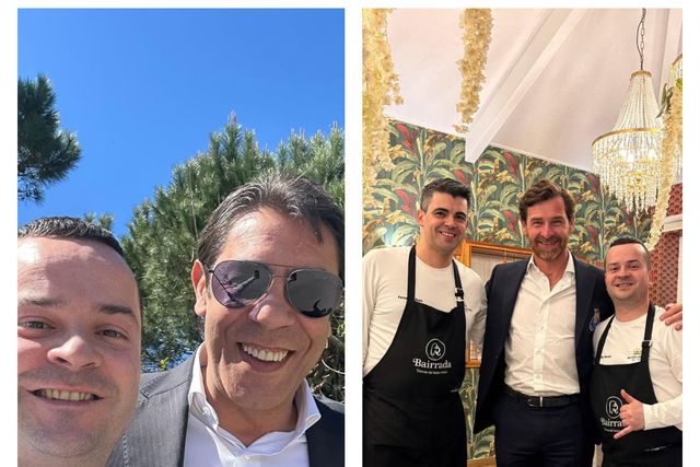 Rui Costa e Villas-Boas estiveram no 'Rei dos Leitões' (Foto: rei_dos_leitoes/Instagram)