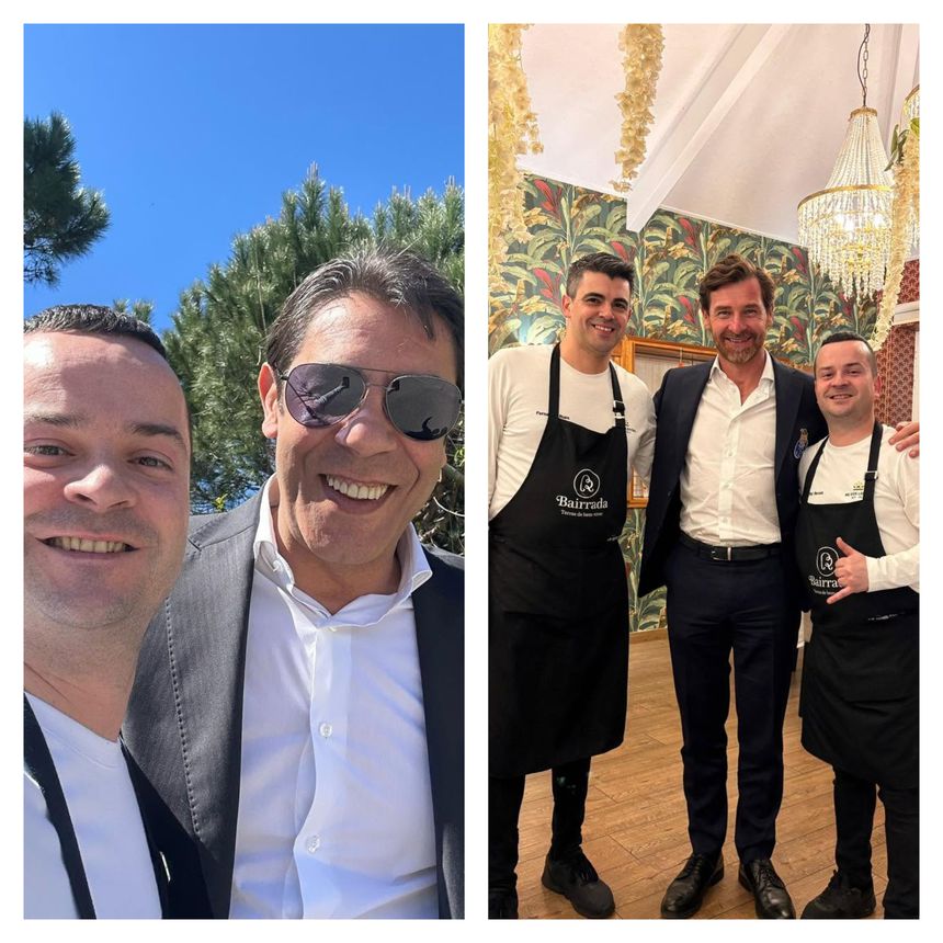 Rui Costa e Villas-Boas estiveram no 'Rei dos Leitões' (Foto: rei_dos_leitoes/Instagram)