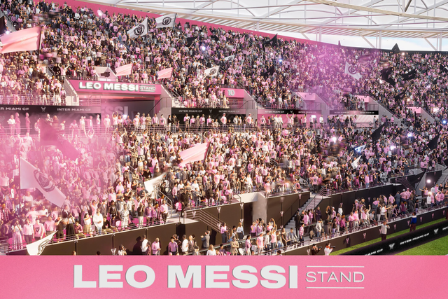 Uma das bancadas do Nu Stadium passará a ter o nome de Leo Messi - Imagem: Inter Miami