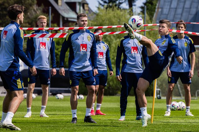 Gudmundsson e Dahl em estágio da seleção sueca - Foto: IMAGO