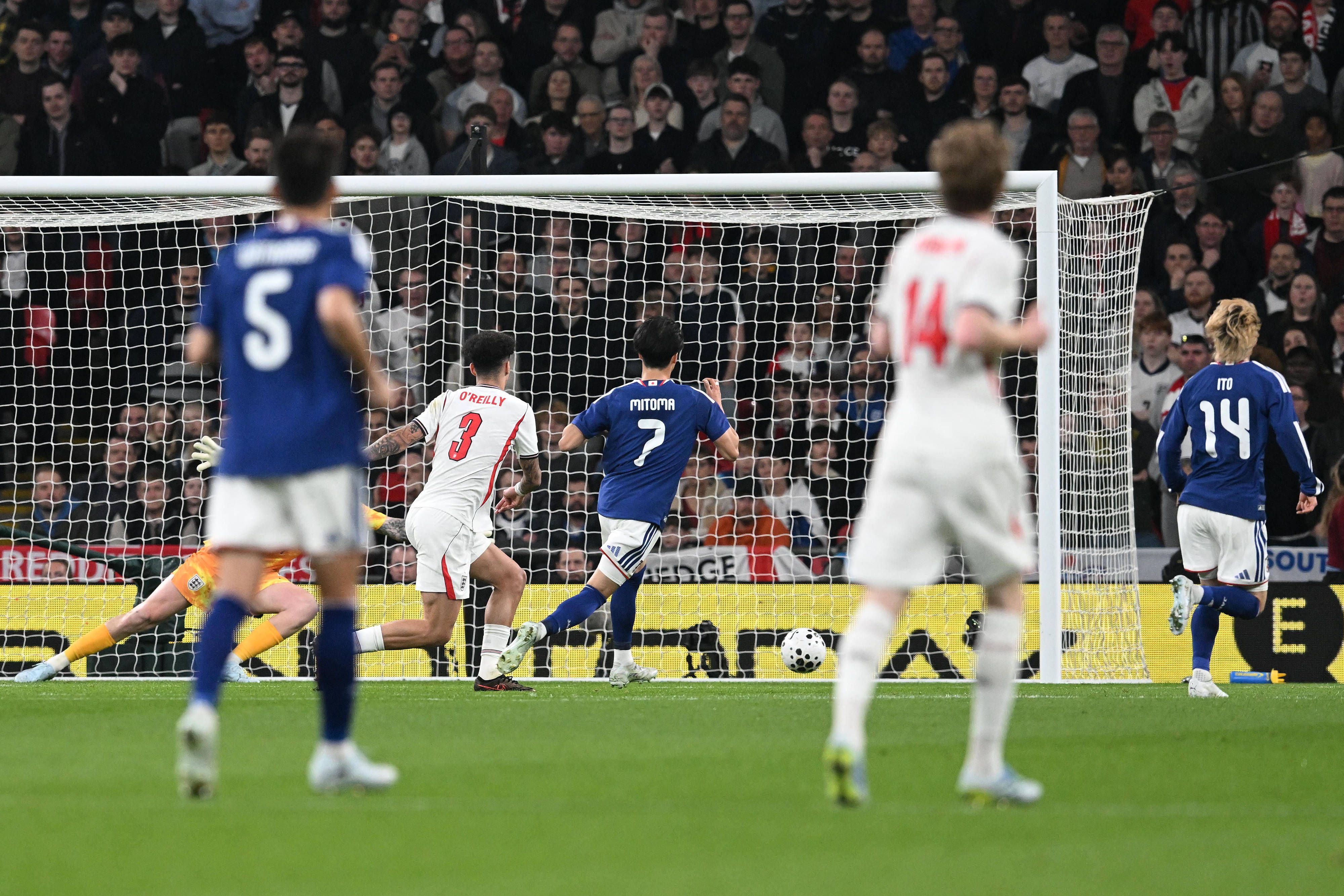 Mitoma fez o único golo do encontro