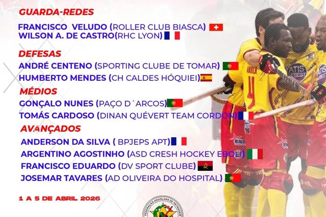 Jogadores chamados por Rui Neto para Taça das Nações em Hóquei em Patins