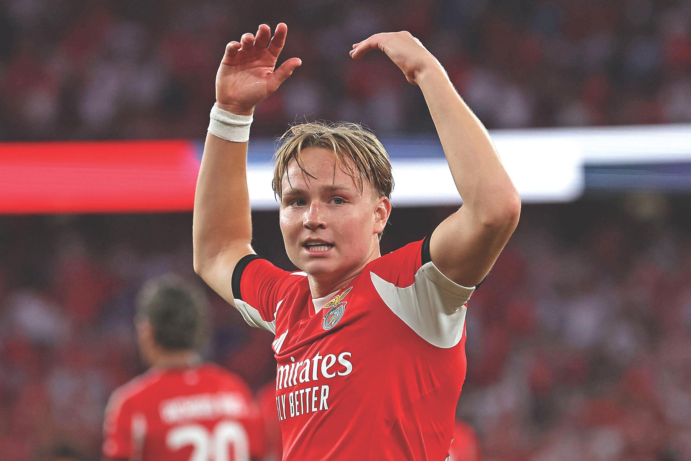 Schjelderup, extremo do Benfica (foto: Imago)