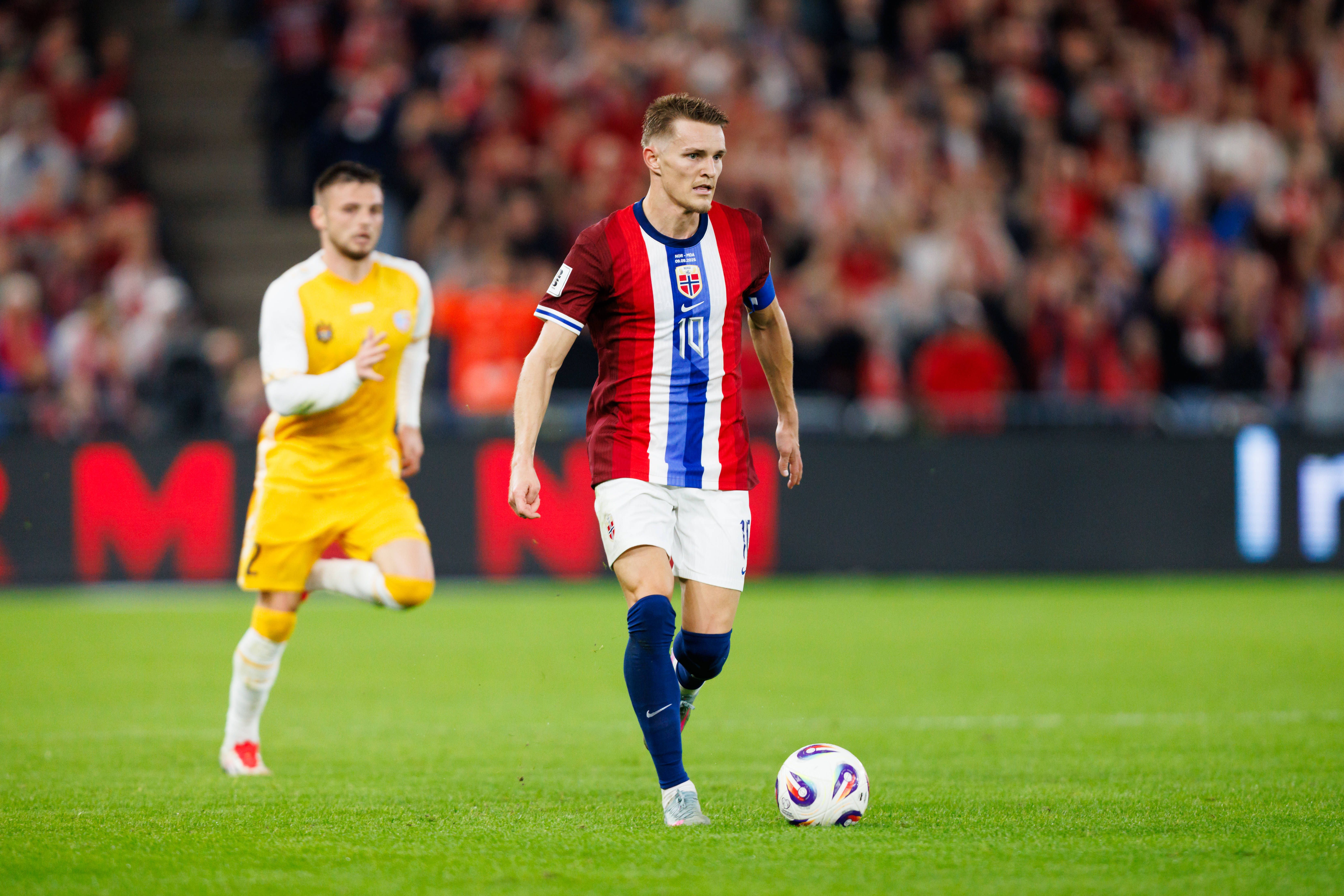 Martin Odegaard, (Noruega), 67 internacionalizações; valor de mercado: 110 milhões