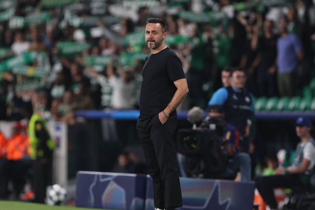 Roberto De Zerbi orientou o Marselha frente ao Sporting em Alvalade na Champions esta época