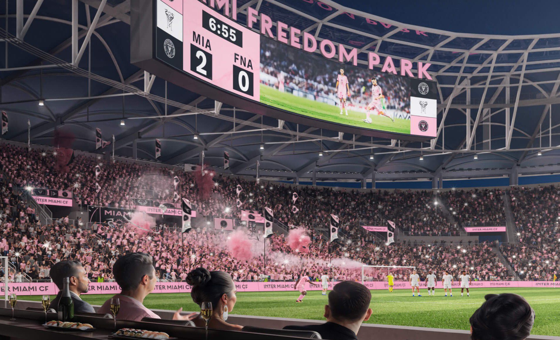 Imagem do interior do estádio - Inter Miami