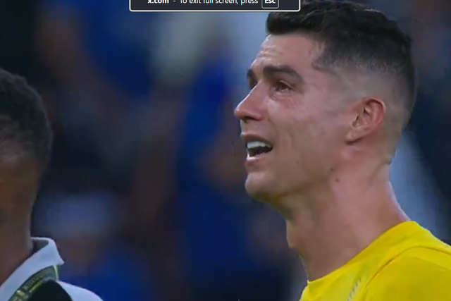 Vídeo: Cristiano Ronaldo em lágrimas após perder Taça do Rei