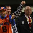 Realizador Spike Lee sempre com as cores dos Knicks